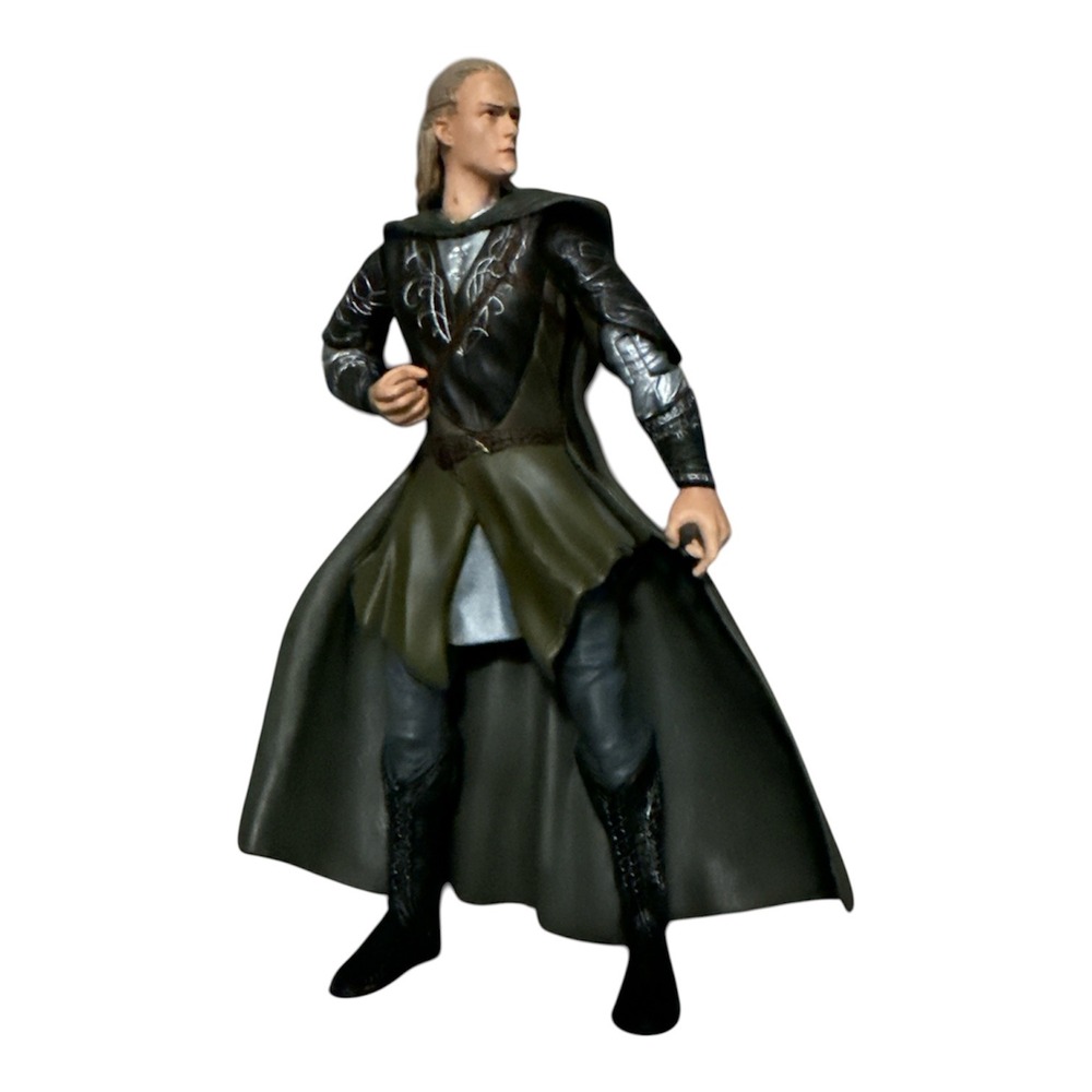 ToyBiz Lord Of The Rings Legolas Action Figure Vintage Green Cloak Toy 2003